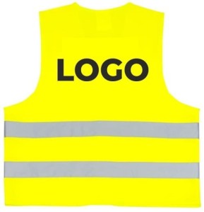 Kamizelka ostrzegawcza z logo na plecach 3 kolory 